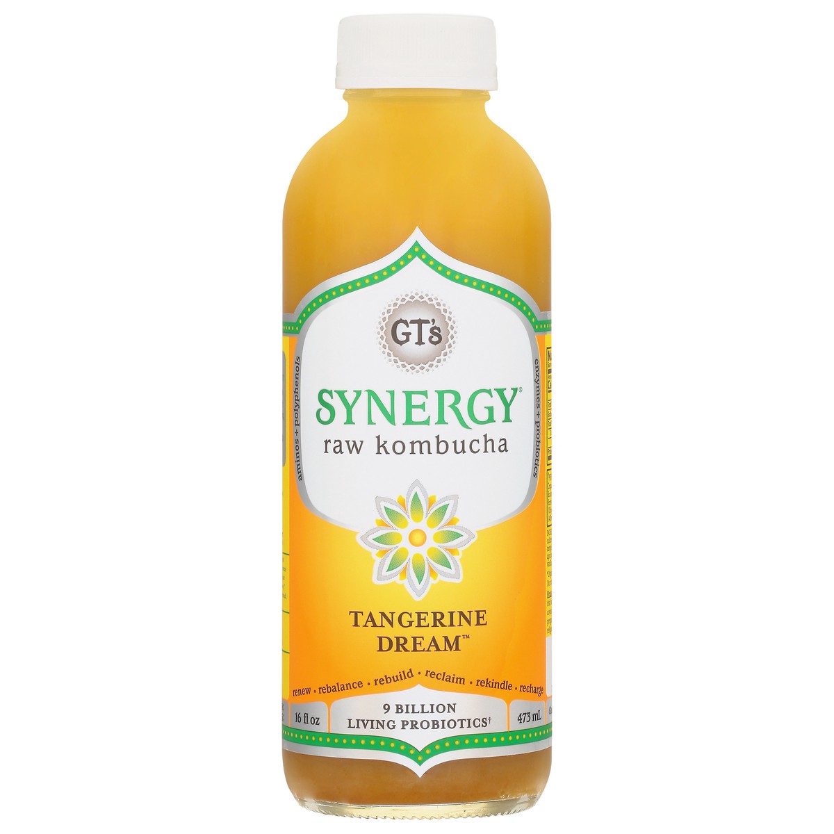 slide 11 of 14, GT's Raw Tangerine Dream Kombucha - 16 fl oz, 1 ct