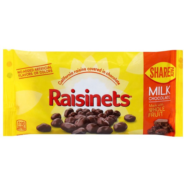 slide 1 of 1, Raisinets Milk Chocolate Share Pack 2.8 oz, 2.8 oz