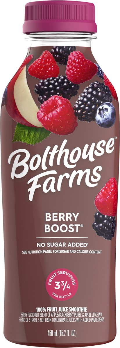 slide 3 of 13, Bolthouse Farms Fruit Juice Smoothie, Berry Boost, 15.2 fl. oz. Bottle, 15.2 oz