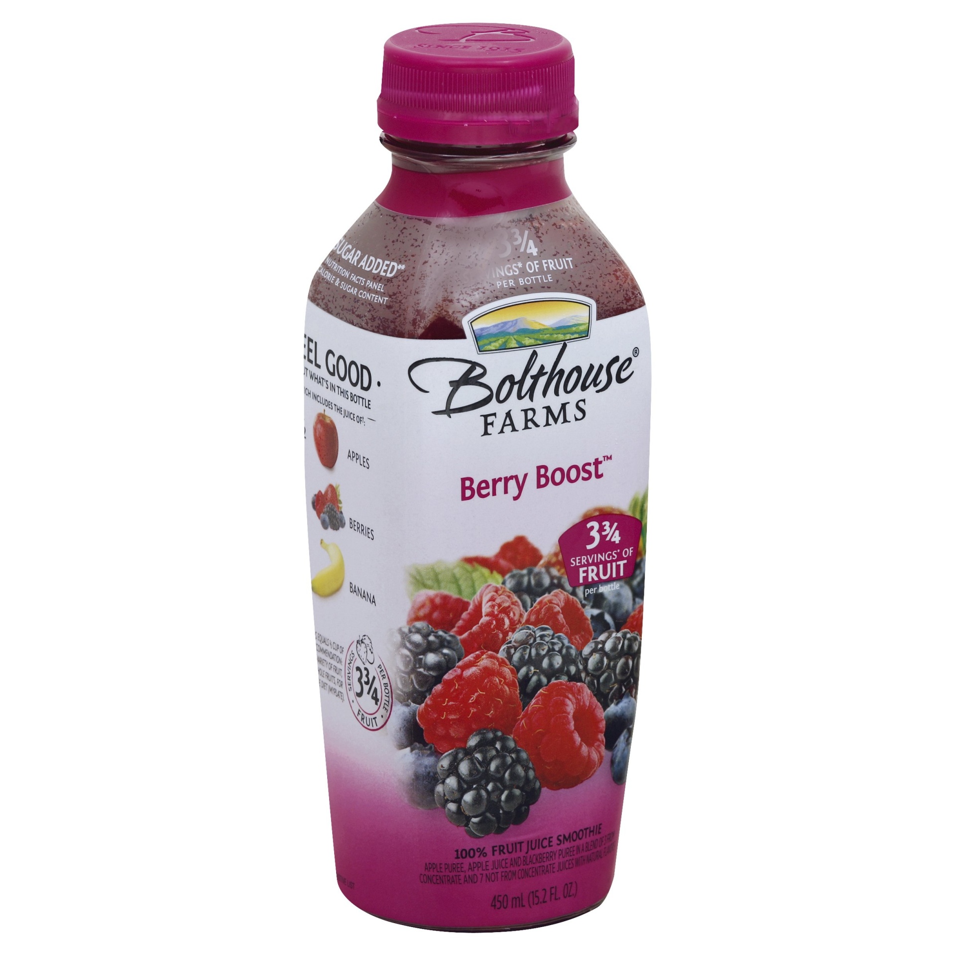 slide 1 of 4, Bolthouse Farms Berry Boost 100 Fruit Juice Smoothie, 15.2 oz
