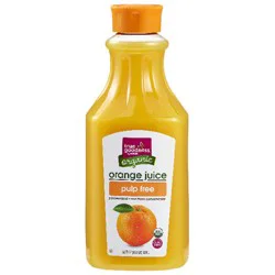 True Goodness Organic Not From Concentrate Orange Juice- 52 oz