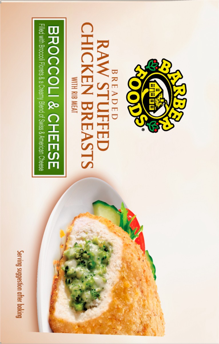 slide 2 of 11, Barber Foods Stuffed Chicken Breasts Broccoli Cheese, 6 Count, 850.49 g