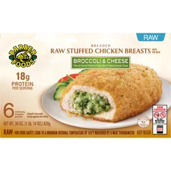 Barber Foods Stuffed Chicken Breasts Broccoli Cheese, 6 Count