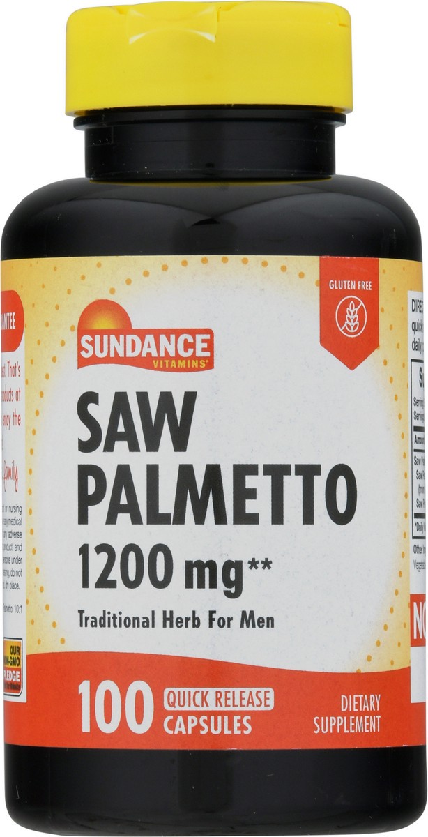 slide 6 of 9, Sundance Vitamins 1200 mg Saw Palmetto 100 Capsules, 100 ct