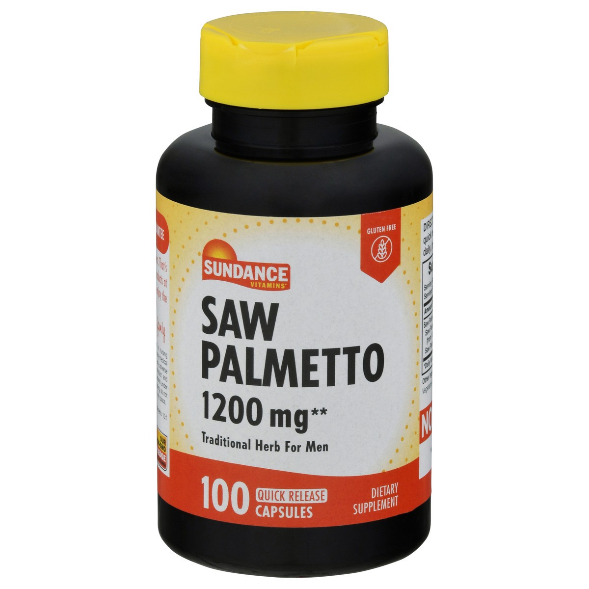 slide 1 of 9, Sundance Vitamins 1200 mg Saw Palmetto 100 Capsules, 100 ct