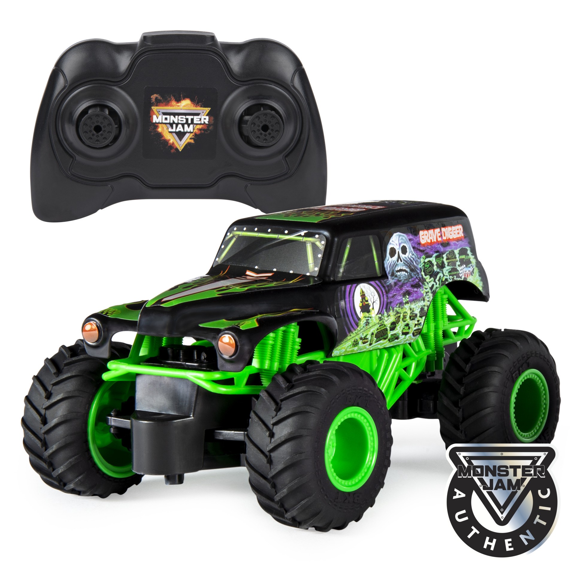 slide 1 of 5, Monster Jam, Remote Control Monster Truck, 1:24 Scale (Styles May Vary), 1 ct