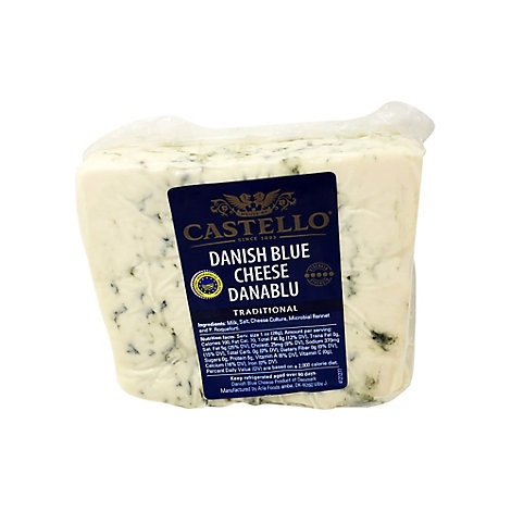 slide 1 of 1, Castello Den Blue Cheese Wheel, 0.5 lb