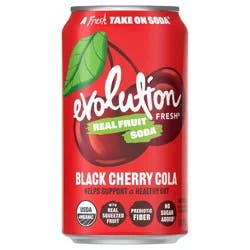 Evolution Fresh Black Cherry Cola Organic Real Fruit Soda - 12 fl oz Can