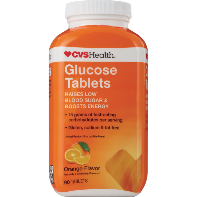 slide 1 of 1, CVS Health Glucose Tablets Assorted Fruit, 90 Ct, 90 ct