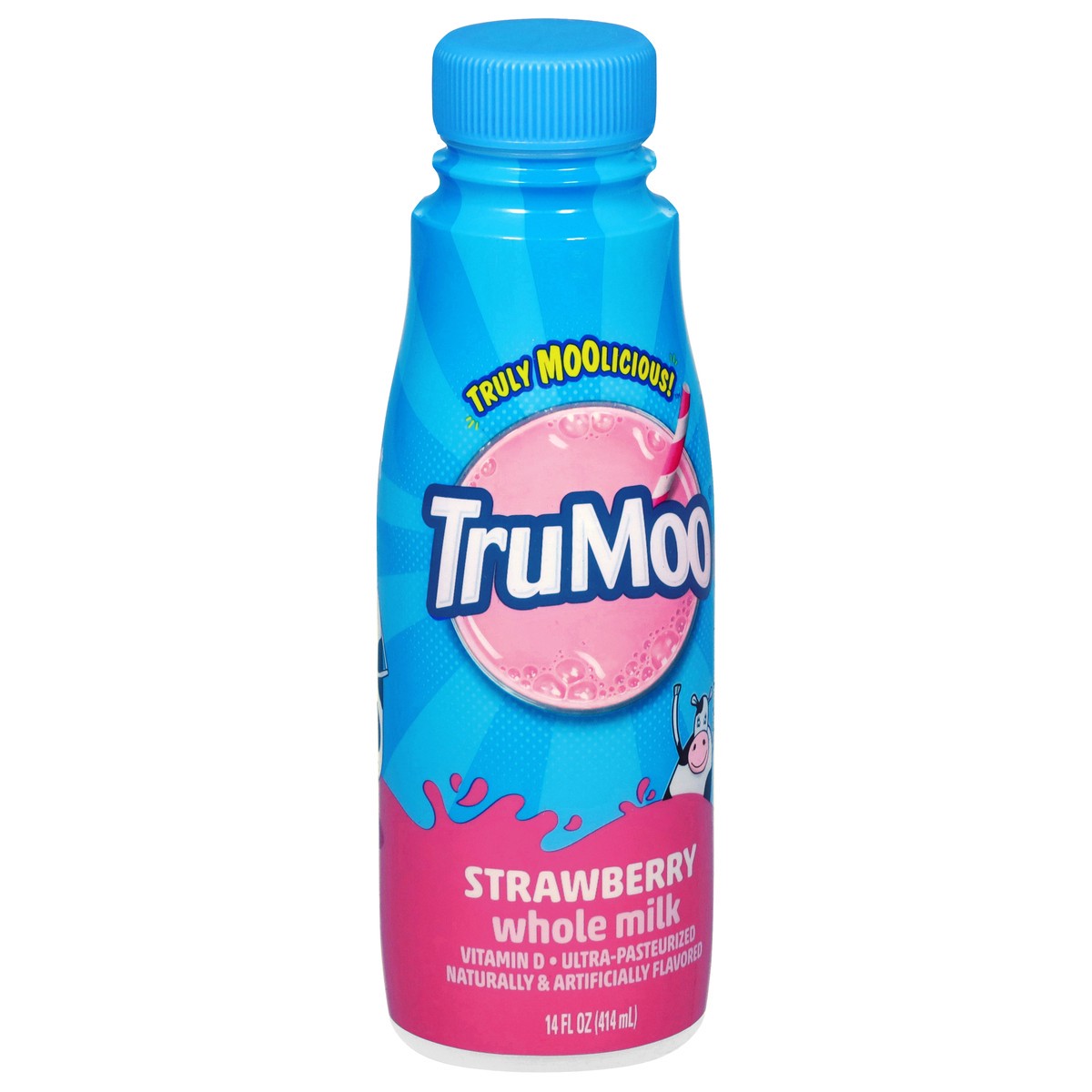 slide 8 of 12, TruMoo Strawberry Whole ESL Milk 14oz, 14 fl oz