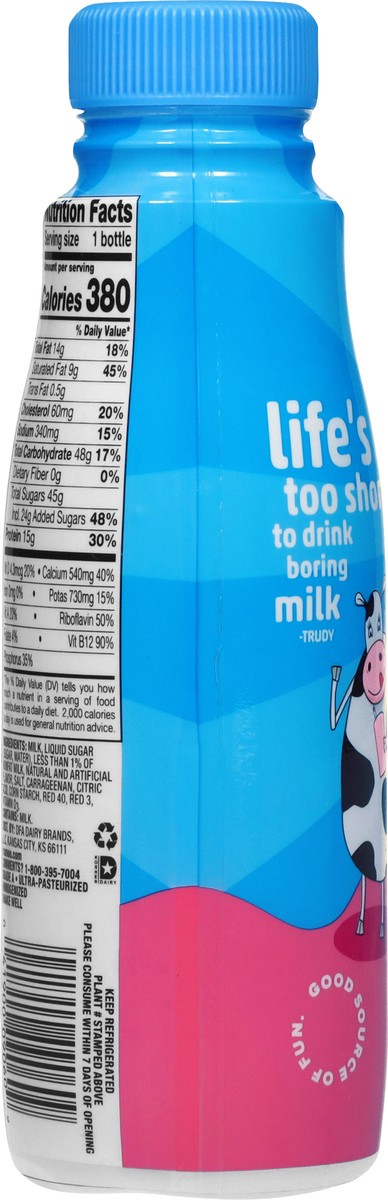 slide 5 of 12, TruMoo Strawberry Whole ESL Milk 14oz, 14 fl oz