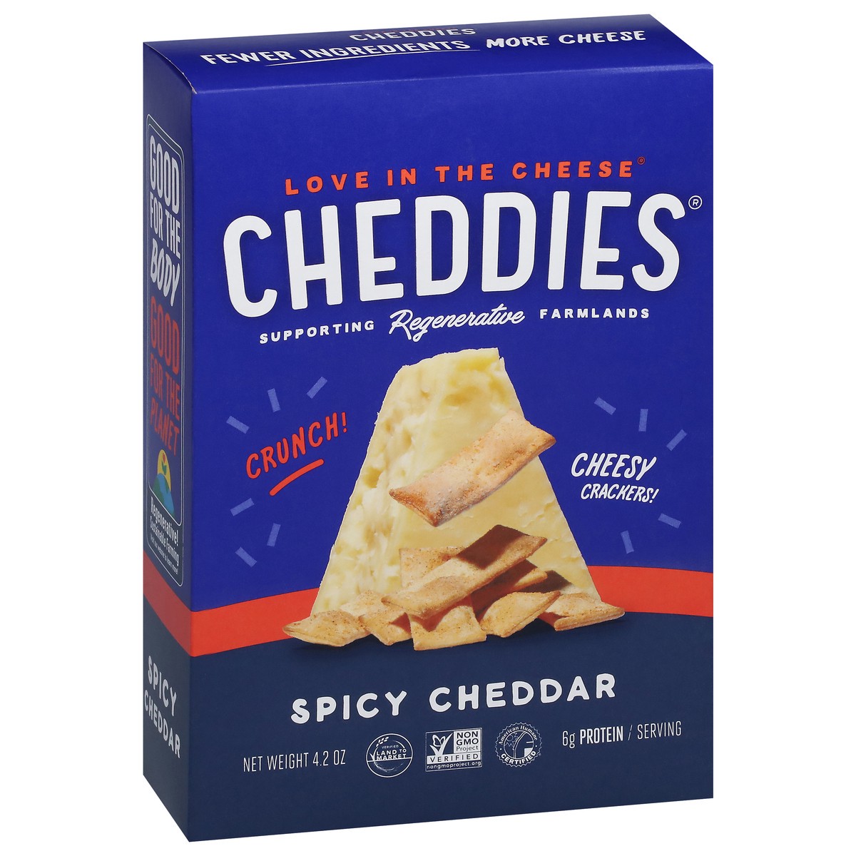 slide 9 of 9, Cheddies Spicy Cheddar Cheesy Crackers 4.2 oz, 