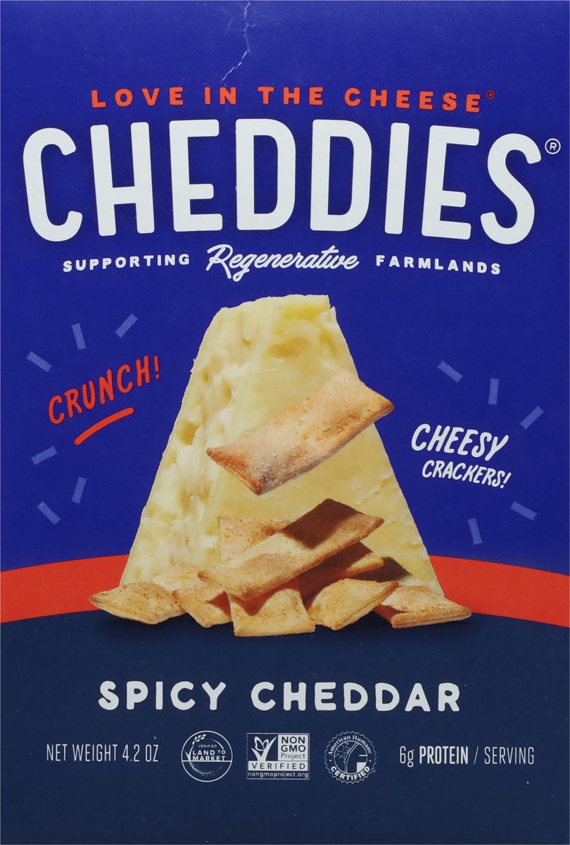slide 8 of 9, Cheddies Spicy Cheddar Cheesy Crackers 4.2 oz, 