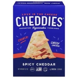 Cheddies Spicy Cheddar Cheesy Crackers 4.2 oz