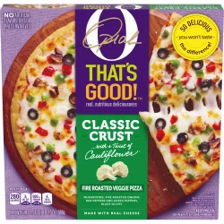 O, That’s Good! Fire Roasted Veggie Frozen Pizza with Cauliflower Classic Crust