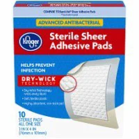 Kroger Antibacterial Sterile Sheer Adhesive Pads
