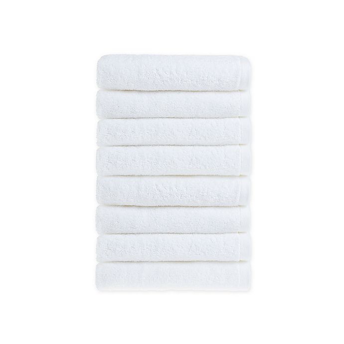 slide 1 of 1, Wamsutta BASIC ANTIMICROBIAL WASH CLOTH SET, 8 ct