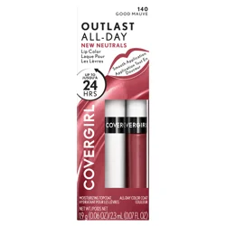 Covergirl Outlast All-Day Good Mauve 140 Lip Color with Topcoat