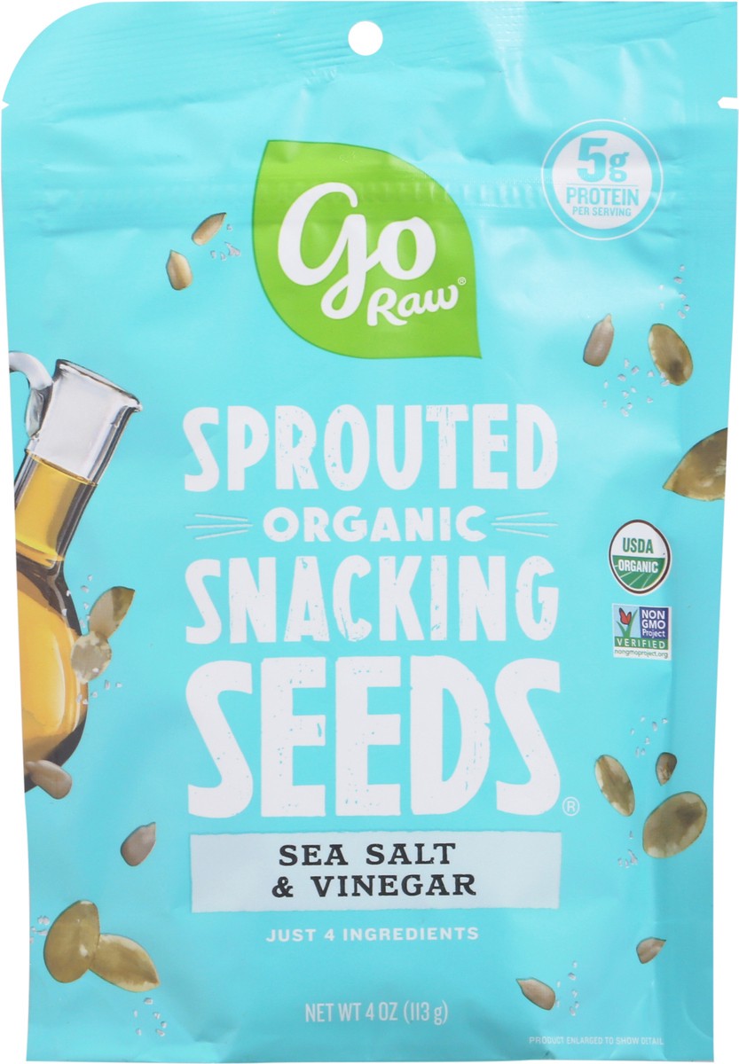 slide 2 of 11, Go Raw Sprouted Organic Snacking Seeds, Sea Salt & Vinegar, 4 oz