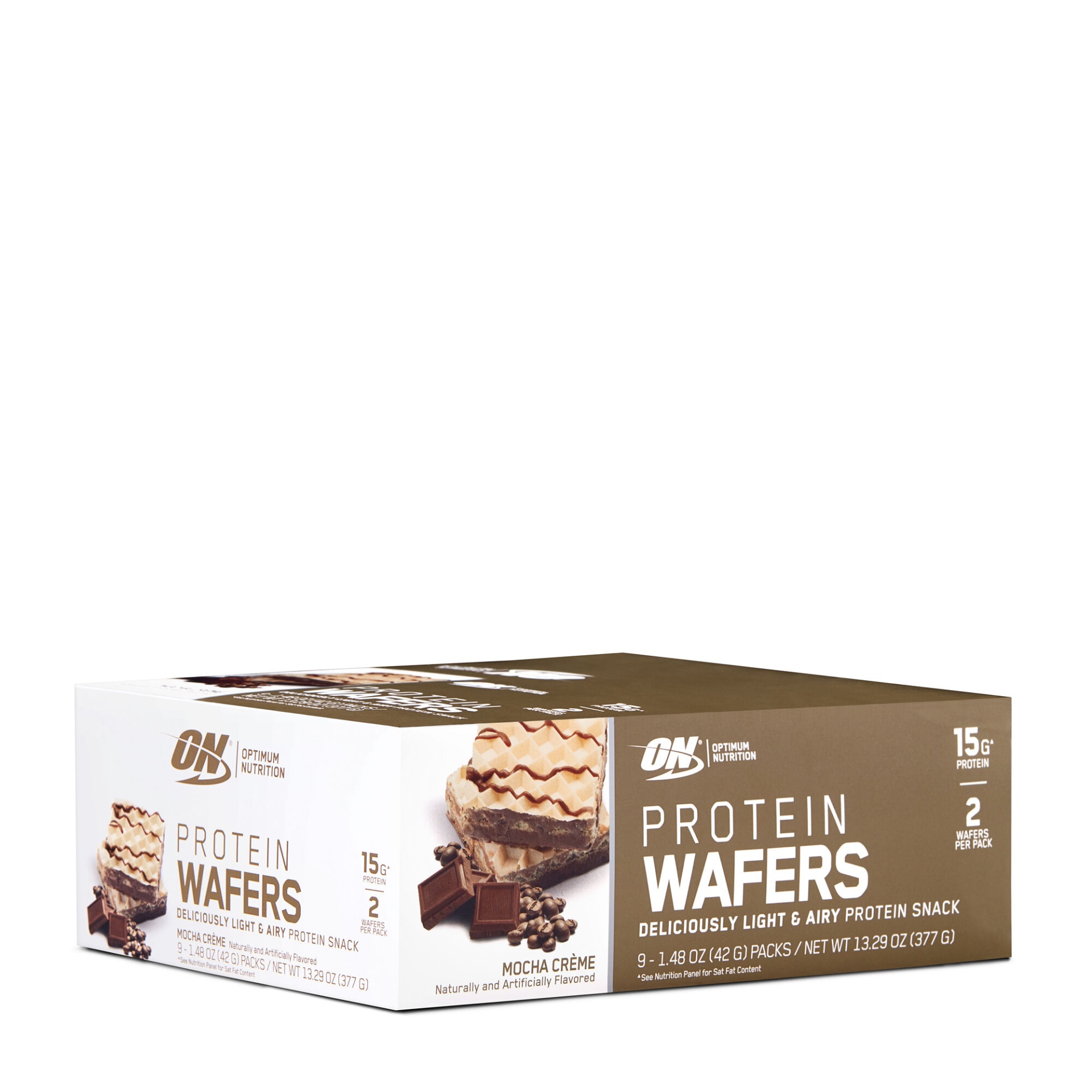 slide 1 of 1, Optimum Nutrition Protein Wafers - Mocha Crme, 9 ct