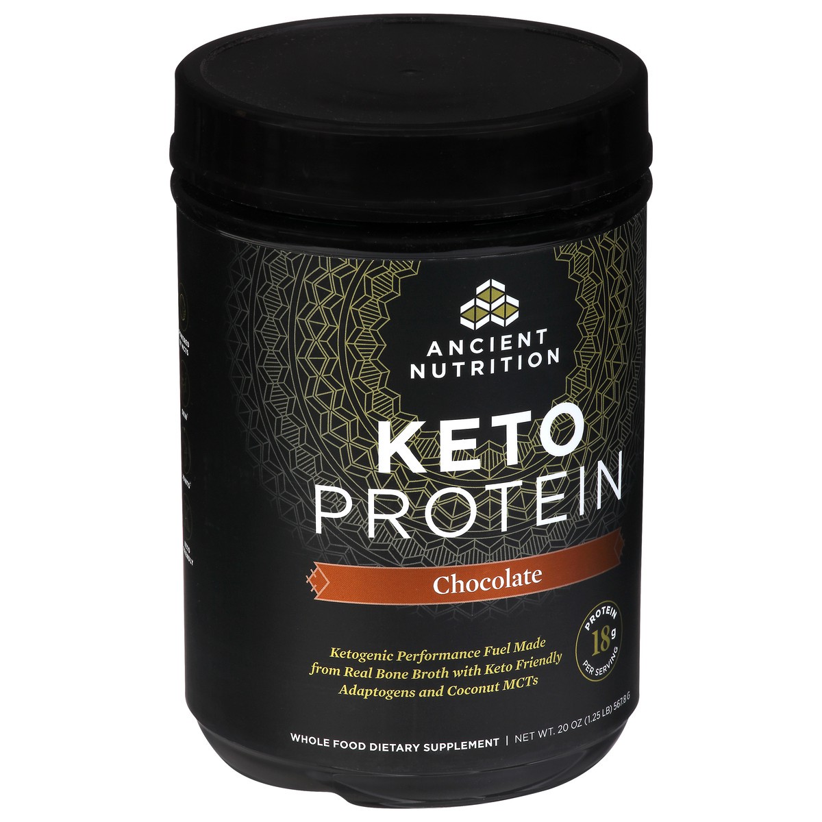 slide 10 of 14, Ancient Nutrition Chocolate Keto Protein 20 oz, 1 ct