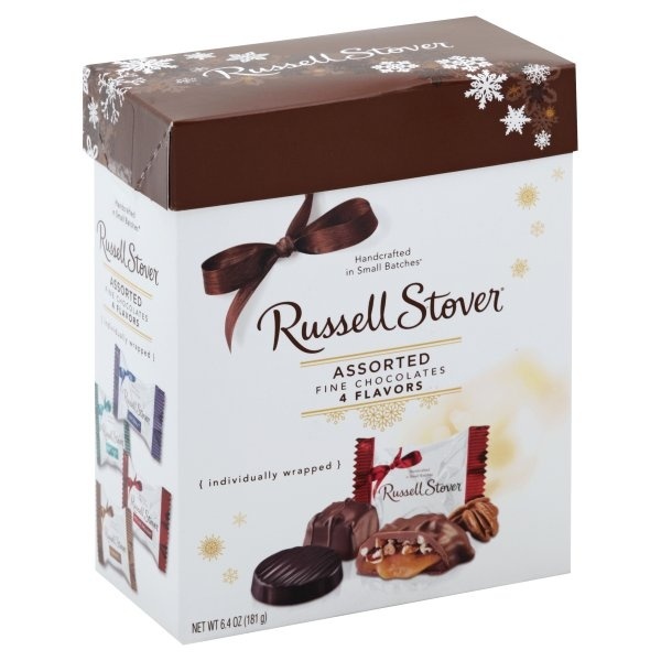 slide 1 of 1, Russell Stover Assorted Chocolate Standup Box, 6.4 oz