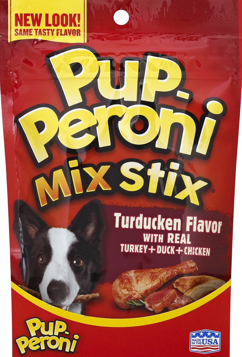 slide 5 of 6, Pup-Peroni Turducken Flavor Mix Stix, 5.6 oz