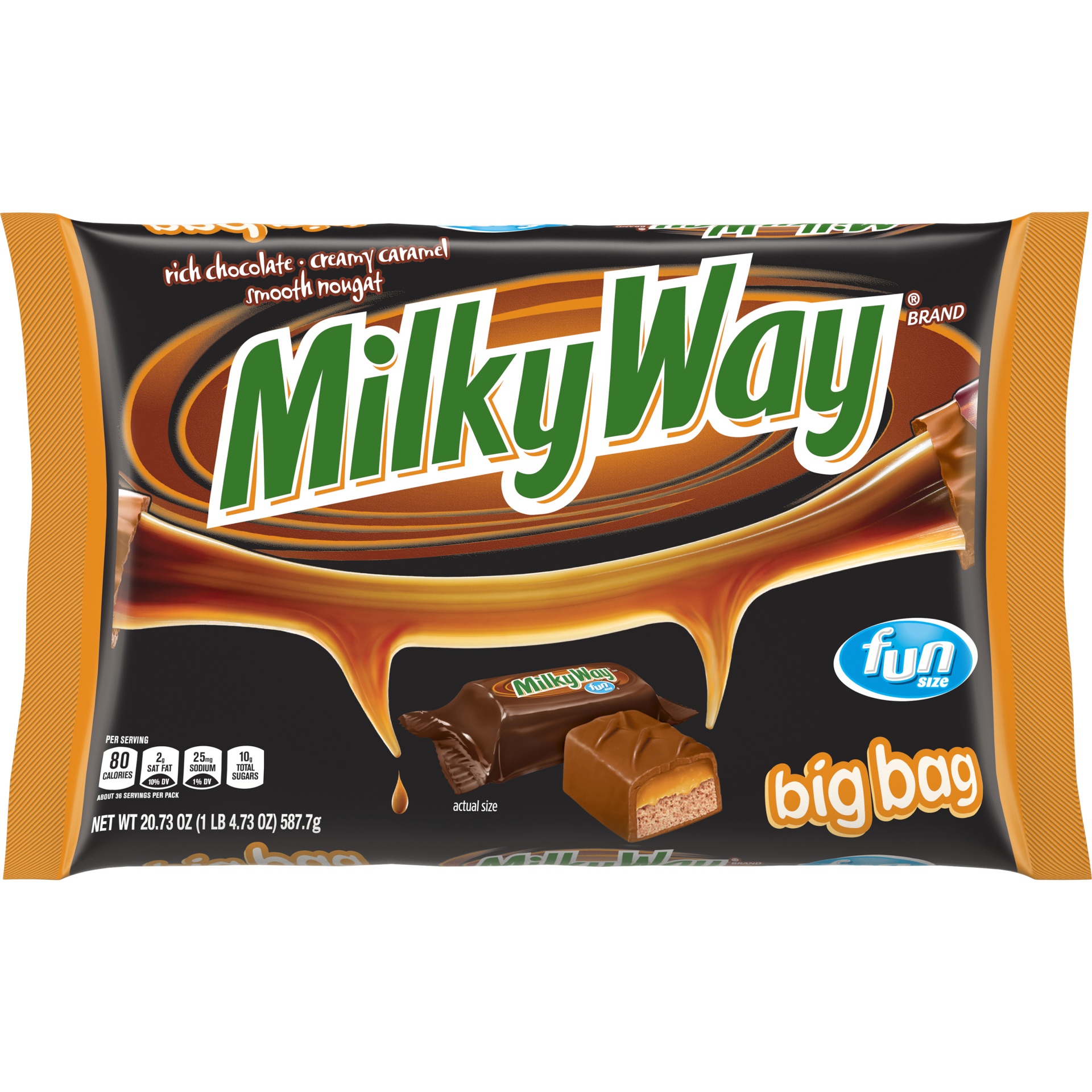 slide 1 of 1, MILKY WAY Fun Size Halloweendy, 20.73 oz