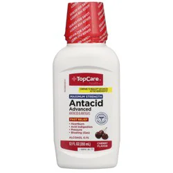 TopCare Maximum Strength Antacid/Gas Relief Cherry Syrup