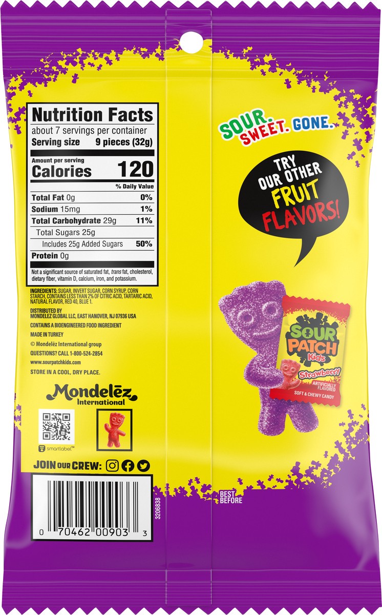 slide 5 of 9, SOUR PATCH KIDS Grape Soft & Chewy Candy, 8.02 oz, 8.03 oz