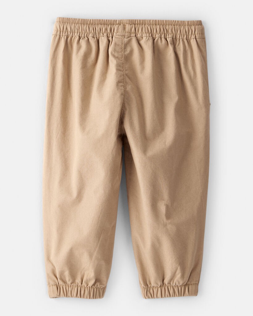 slide 3 of 3, Carter's Baby Boy Lined Joggers - Tan Beige 9M, 1 ct