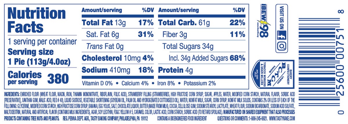 slide 5 of 9, Tastykake Scoop Shop Banana Split Baked Pie 4 oz, 4 oz