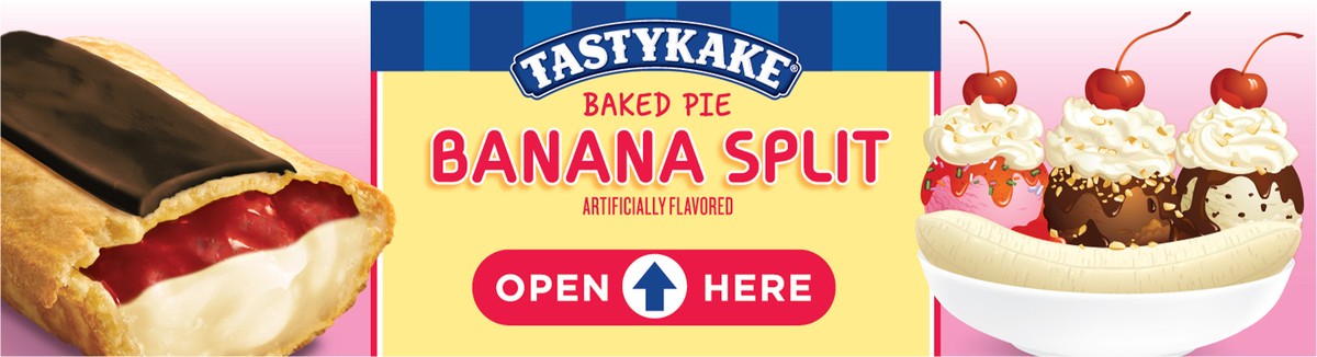 slide 6 of 9, Tastykake Scoop Shop Banana Split Baked Pie 4 oz, 4 oz