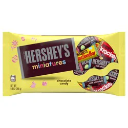 HERSHEY'S Miniatures Assorted Chocolate, Easter Candy Bag, 9.9 oz