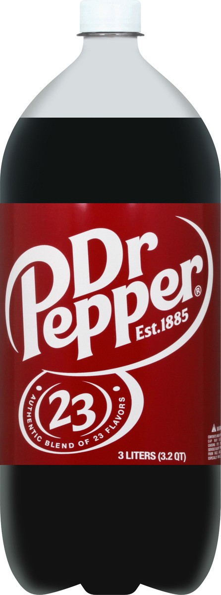 slide 2 of 10, Dr Pepper Soda, 3 L bottle, 3 liter