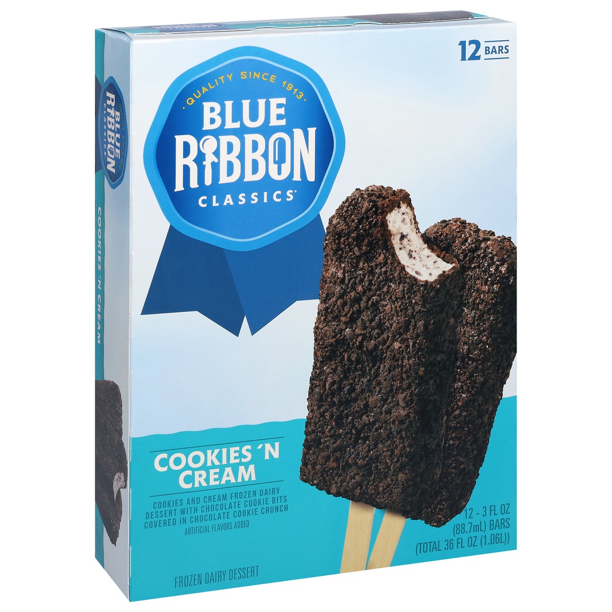 slide 6 of 11, Blue Ribbon Classics Blu Rib Ic Bars Cookie Cream, 36 fl oz