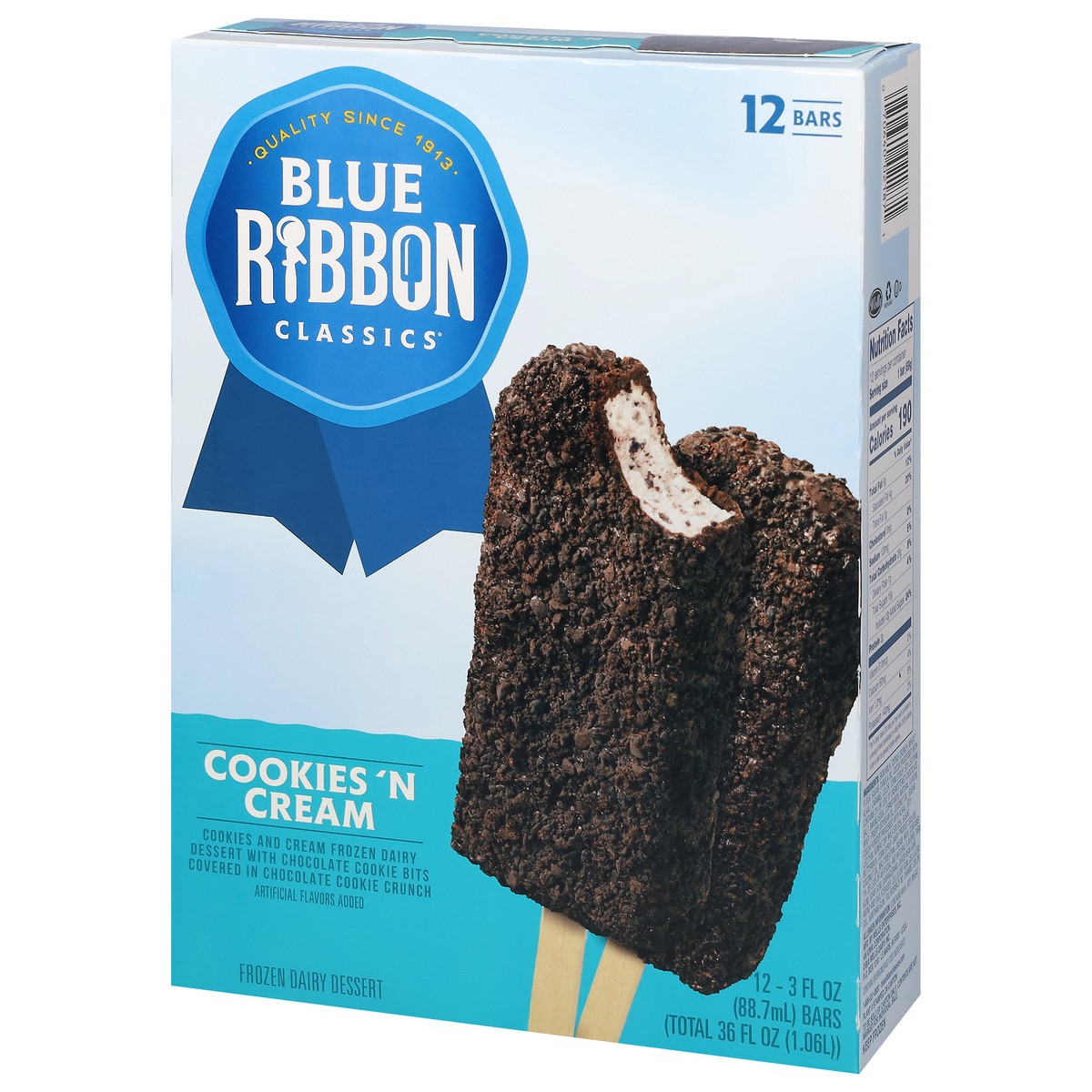 slide 8 of 11, Blue Ribbon Classics Blu Rib Ic Bars Cookie Cream, 36 fl oz