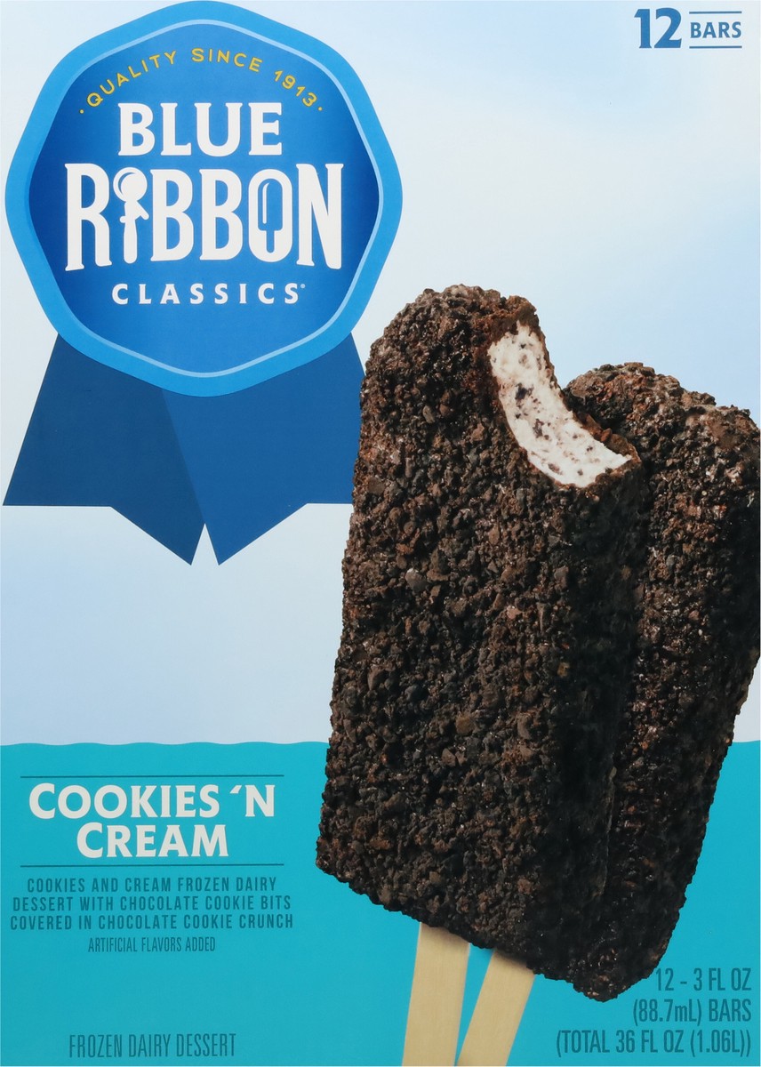 slide 9 of 11, Blue Ribbon Classics Blu Rib Ic Bars Cookie Cream, 36 fl oz