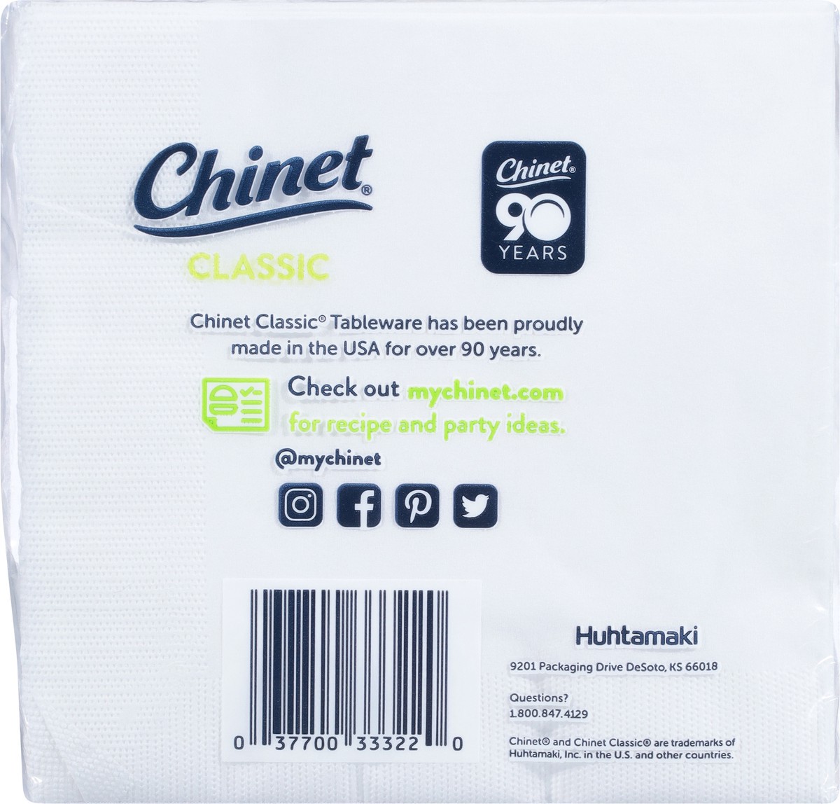 slide 7 of 12, Chinet Classic 2 Ply Premium Beverage Napkins 40 ea, 40 ct