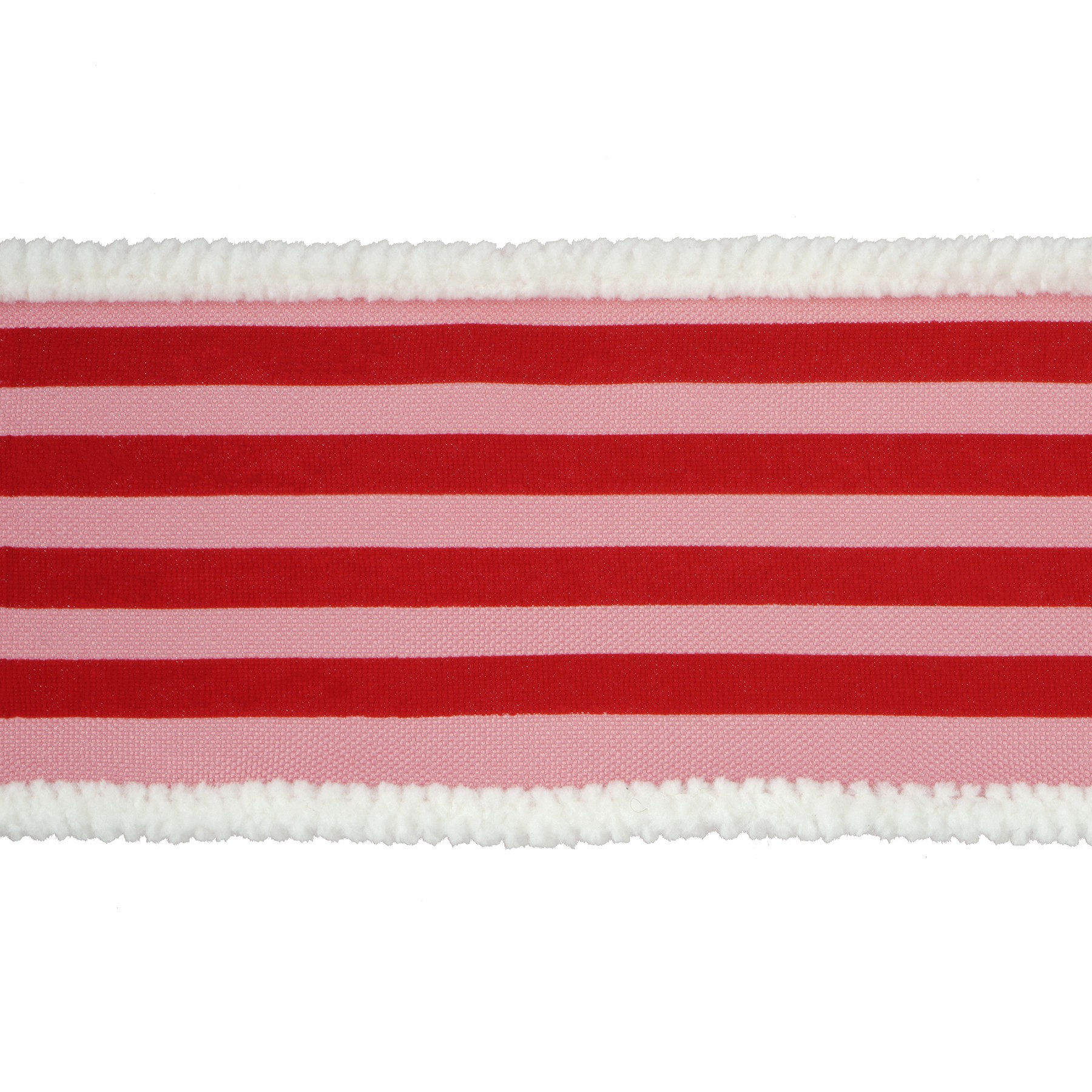 slide 2 of 3, 2.5" X 48ft. Pink & Red Stripes Holly Jolly Wired Jumbo Ribbon By Celebrate It, 2.5 in x 48 ft