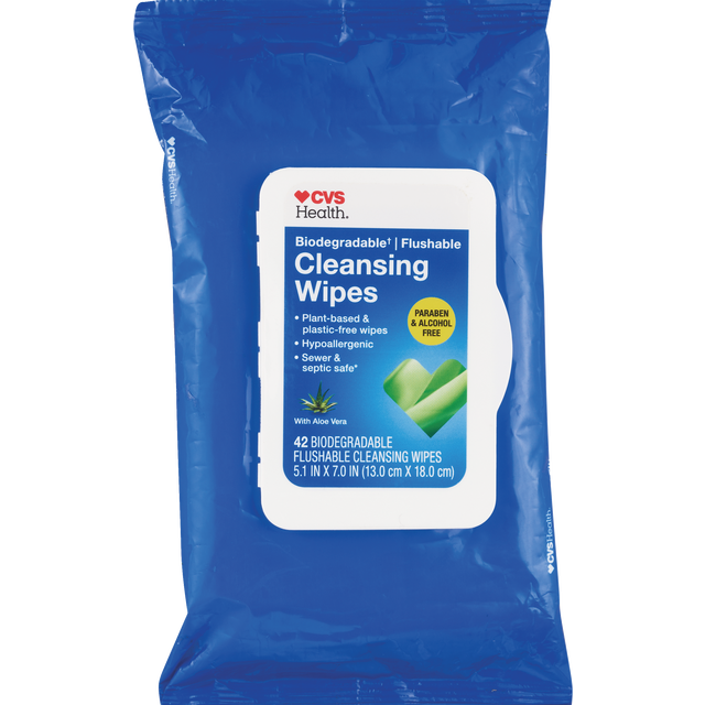 slide 1 of 1, CVS Health CVS Adult Cleansing Wipes, 42 Ct, 1 ct