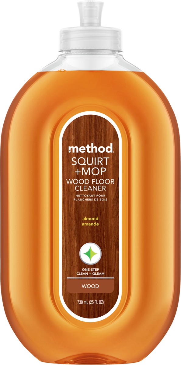 slide 2 of 7, method Almond Cleaning Products Squirt + Mop Wood Floor Cleaner - 25 fl oz, 25 fl oz