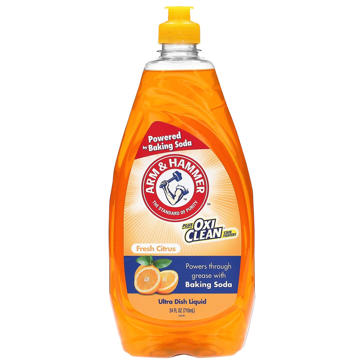 slide 1 of 12, Arm & Hammer Plus OxiClean Fresh Citrus Ultra Dish Liquid 24 fl oz, 24 oz