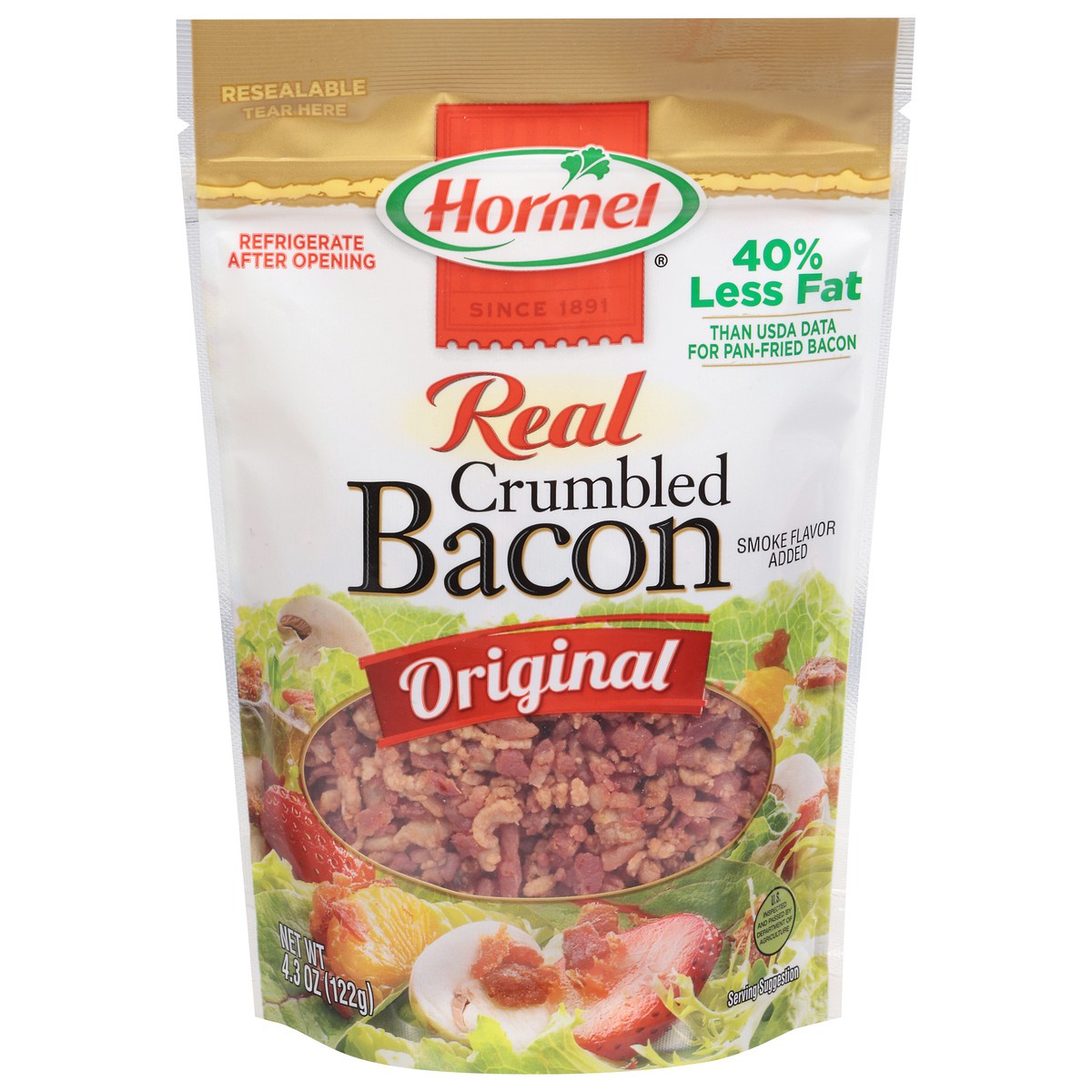 slide 1 of 2, Hormel Real Crumbled Original Bacon 4.3 oz, 4.3 oz