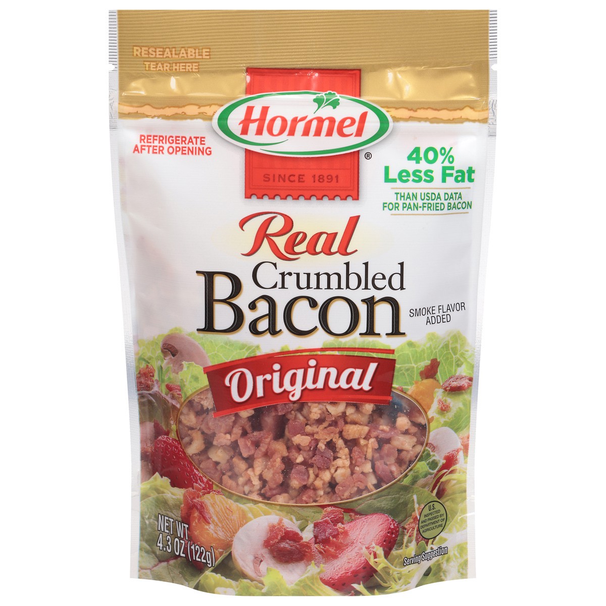 slide 1 of 2, Hormel Real Crumbled Original Bacon 4.3 oz, 4.3 oz