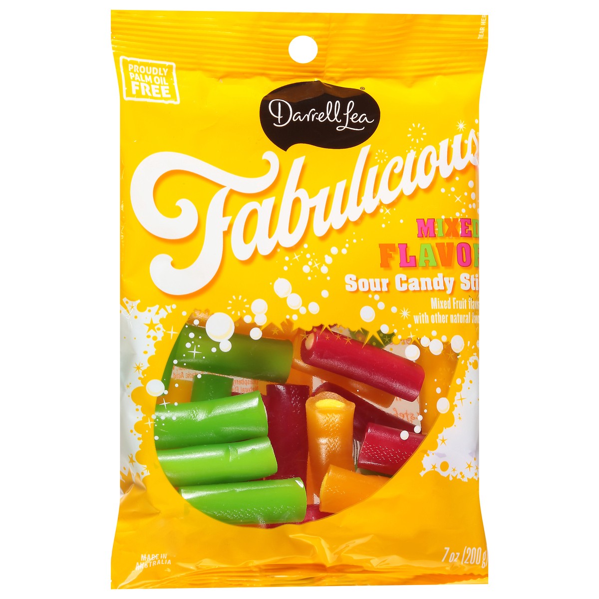 slide 8 of 9, Darrell Lea Mixed Fruit Chewy Stix 7 oz, 7 oz