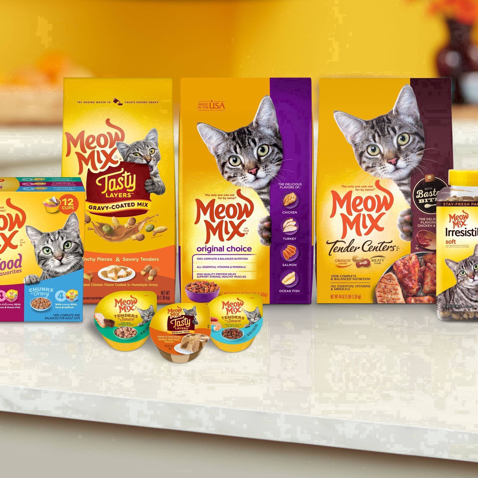 slide 34 of 75, Meow Mix Cat Food Poultry & Beef Variety Pack, 24 ct; 2.75 oz