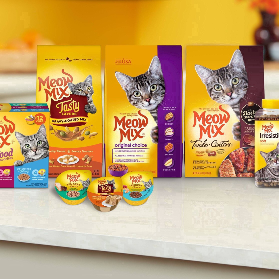 slide 24 of 75, Meow Mix Cat Food Poultry & Beef Variety Pack, 24 ct; 2.75 oz