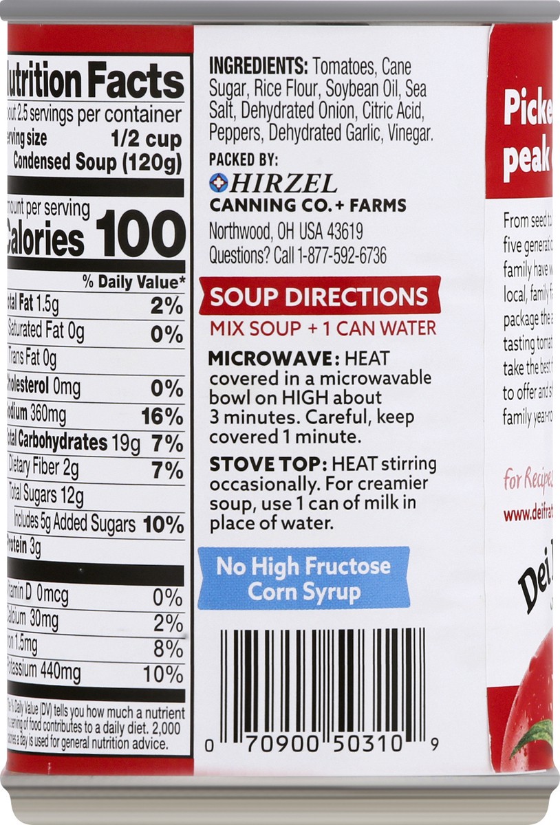 slide 9 of 9, Dei Fratelli Gluten Free Condensed Tomato Soup 10.75 oz, 10.75 oz