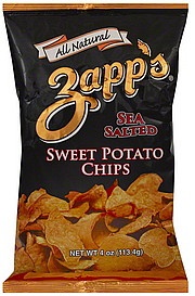 slide 1 of 1, Zapp's Sweet Potato Chips, Sea Salted, 4 oz